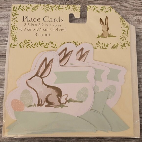 Easter Bunny Place Cards 24 Ct Eggs 3D Standing Party Brunch‎ Breakfast Lunch - Picture 2 of 4